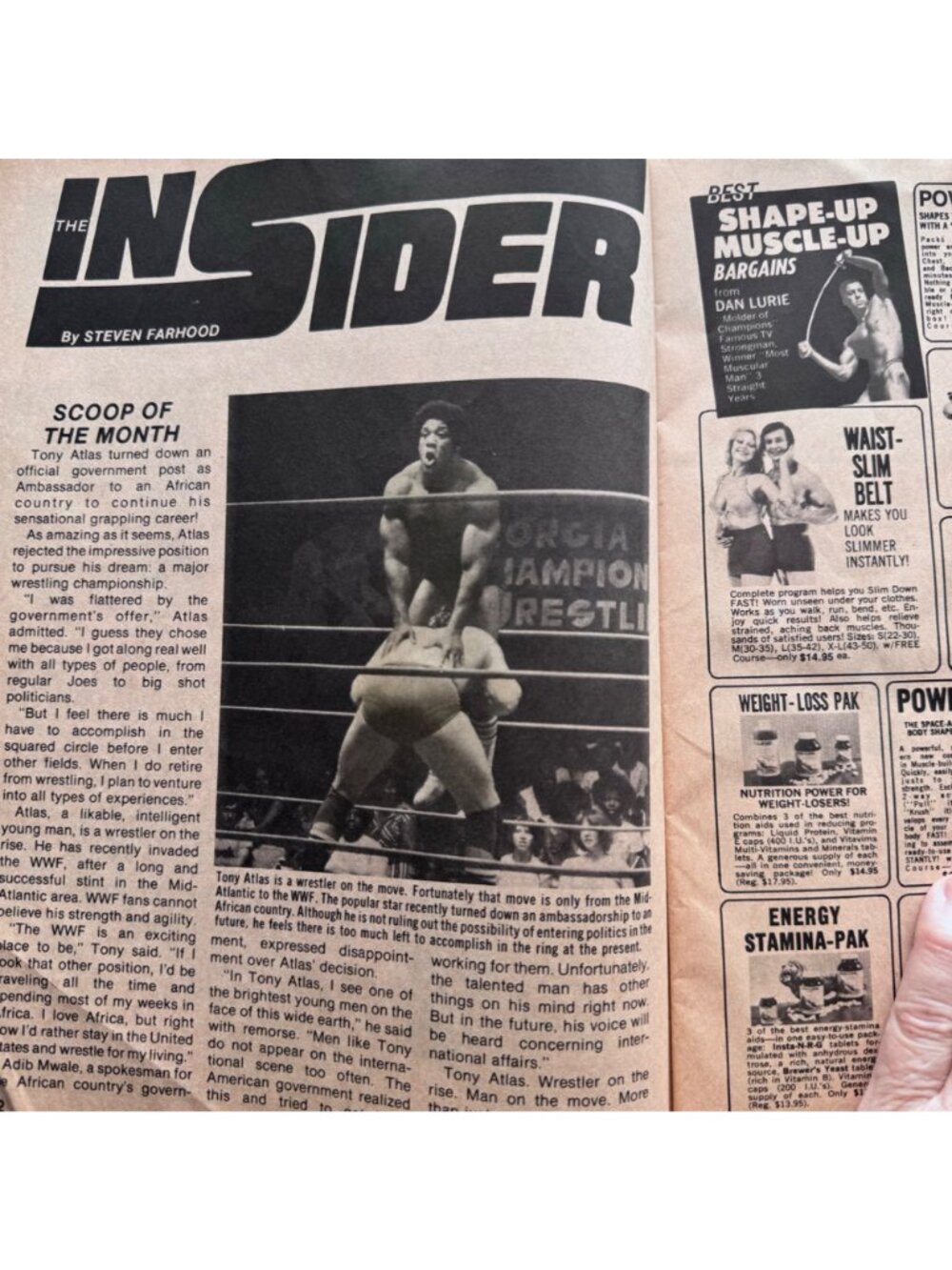 Inside Wrestling Victory Sports Putski Backlund Heenan Snuka Patera Nov 1979 WWF - Picture 4 of 12